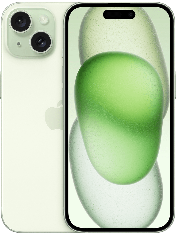 apple iphone 15 128 gb gruen vorderseite