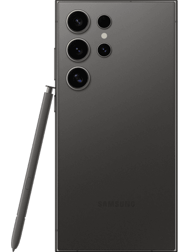 Samsung Galaxy S24 Ultra 256 GB Titanium Black Trade-In Rückseite