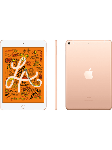 Apple iPad mini Wi-Fi+Cell (2019) 64GB Gold Rückseite
