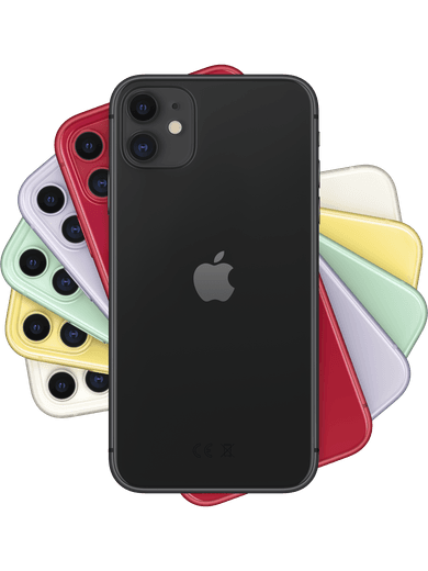 Apple iPhone 11 64GB Schwarz Rückseite