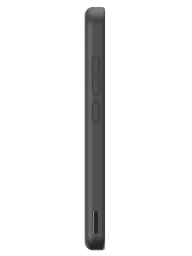 Fairphone 3/3+ Schutzhülle schwarz Rückseite