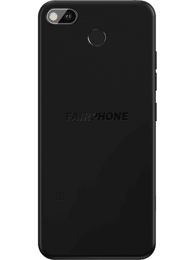Fairphone 3+ 64GB schwarz Rückseite