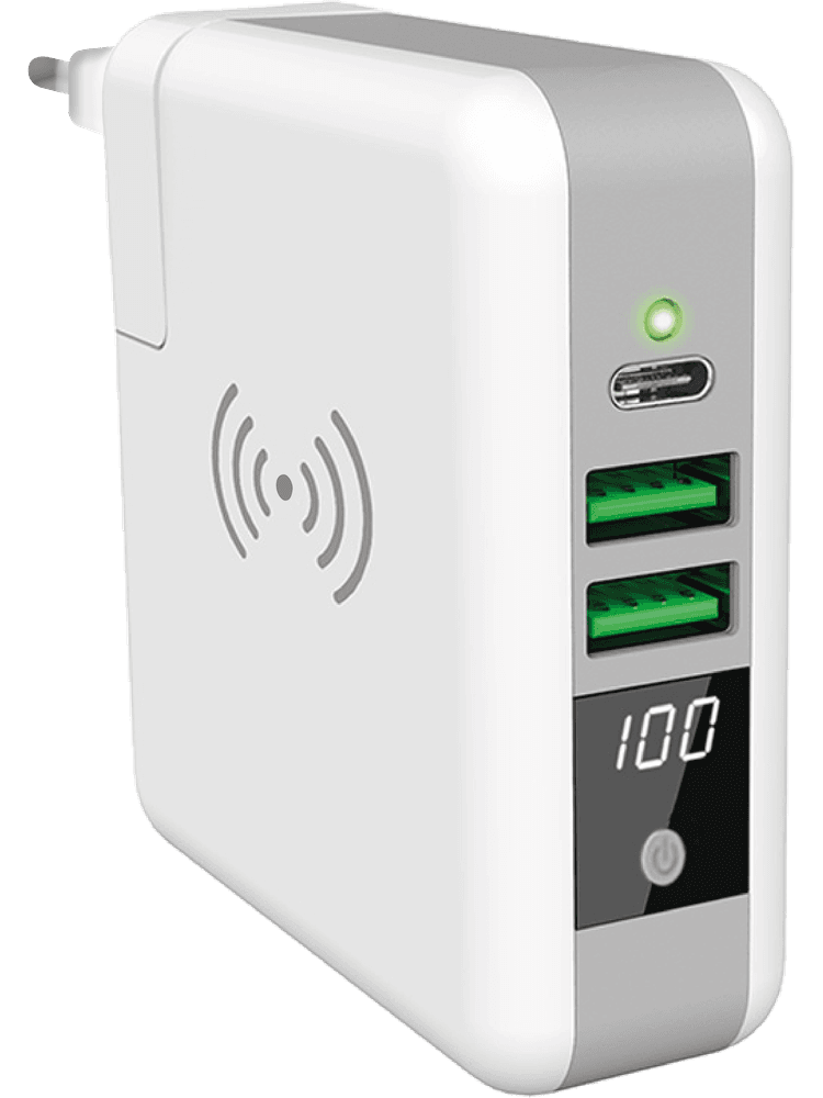 freenet basics 3in1 premium charger weiss vorderseite