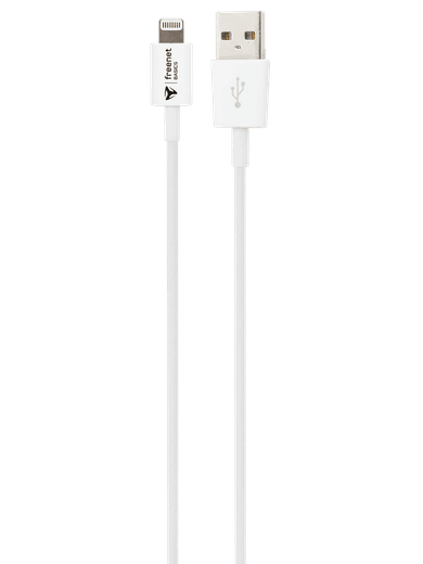 freenet Basics Lade- &amp; Datenkabel Lightning 300cm Weiß