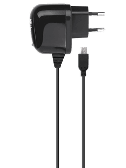 freenet Basics Ladegerät 2.1A Micro-USB schwarz Vorderseite