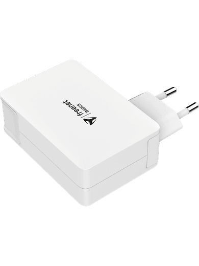 freenet Basics Power Delivery Travel-Charger USB-C/USB-A (white) Rückseite