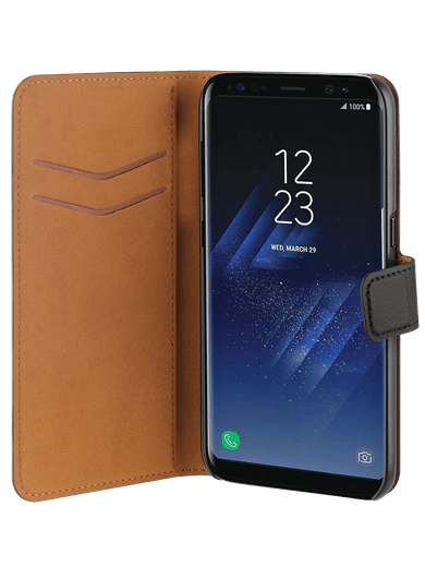 freenet Basics Premium Wallet für Galaxy S8 Plus Schwarz