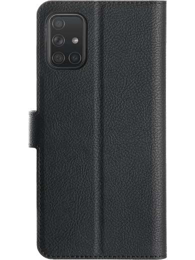 freenet Basics Premium Wallet Samsung Galaxy A71 (schwarz) Linke Seite