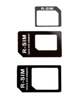 freenet Basics SIM-Karten Adapterset schwarz Vorderseite
