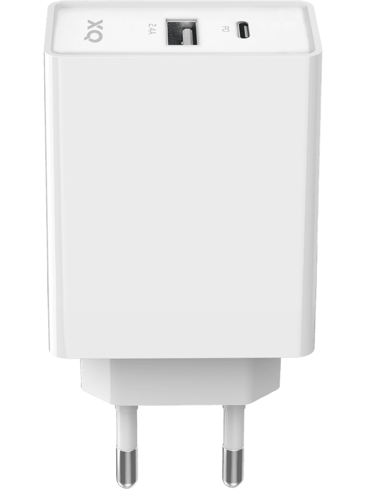freenet basics travel charger dual usb c a pd 30w vorderseite