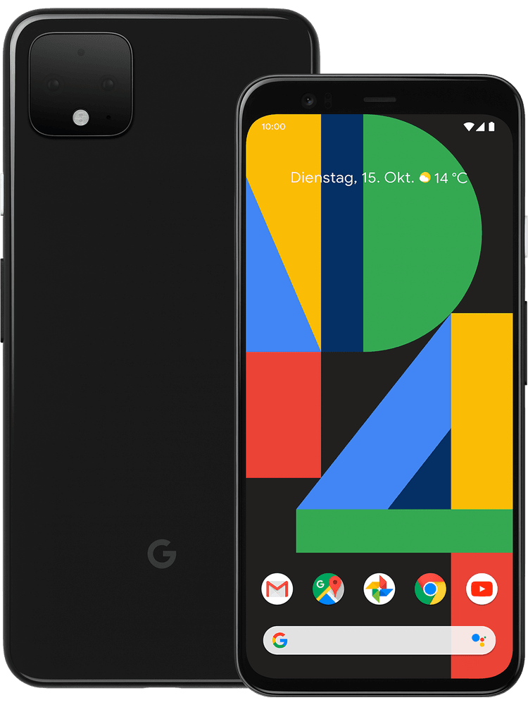 google pixel 4 64gb just black vorderseite