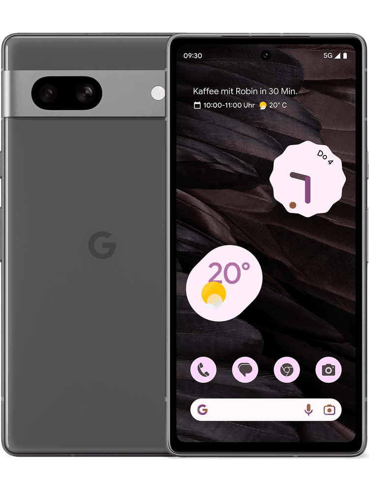 google pixel 7a 128 gb charcoal vorderseite