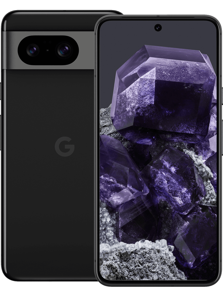 google pixel 8 dual sim 128 gb obsidian vorderseite