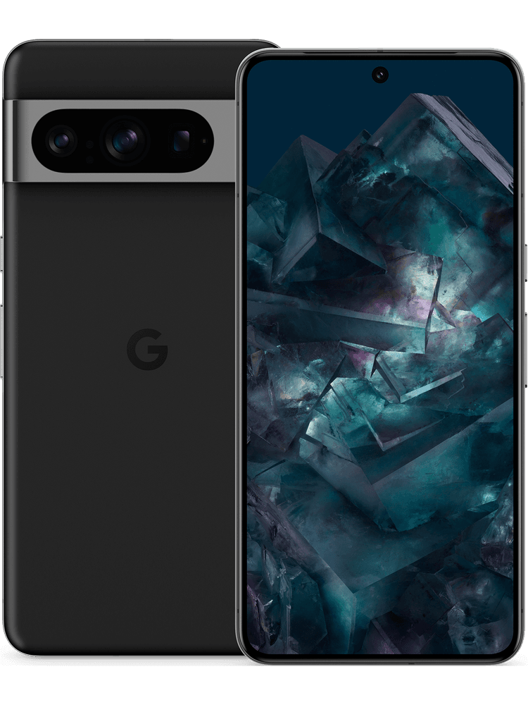 google pixel 8 pro dual sim 128 gb obsidian vorderseite