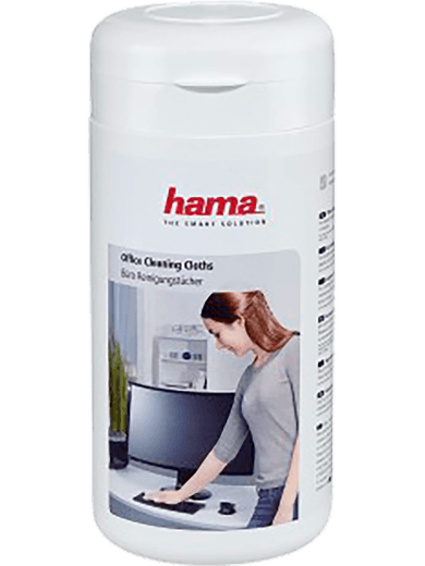 Hama Büro-Reinigungstücher (100 Stück) in Spenderdose