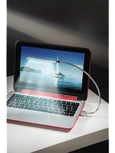 Hama Notebook-Licht Schwanenhals (10 dimmbare LEDs + Touch-Sensor)