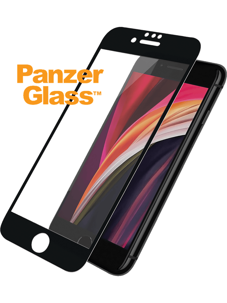 panzerglass case friendly fuer iphone se 2020 und iphone 6 6s 7 8 vorderseite