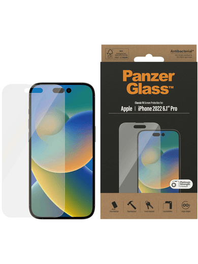PanzerGlass Classic Fit Screen Protector - iPhone 14 Pro