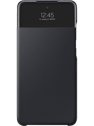 Samsung EF-EA525 Smart S View Wallet Galaxy A52 (schwarz) Linke Seite