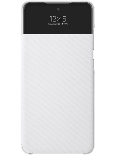 Samsung EF-EA525 Smart S View Wallet Galaxy A52 (weiß) Linke Seite