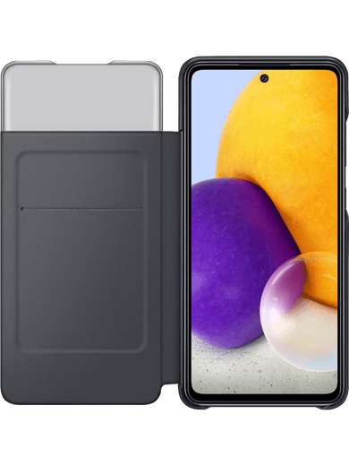 Samsung EF-EA725 Smart S View Wallet Galaxy A72 (schwarz) Rückseite