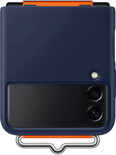 Samsung EF-GF711 Silicone Cover mit Strap Galaxy Z Flip 3 (navy)