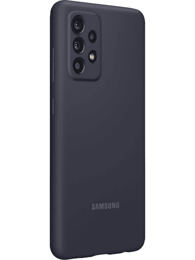Samsung EF-PA525 Silicone Cover Galaxy A52 (schwarz) Linke Seite