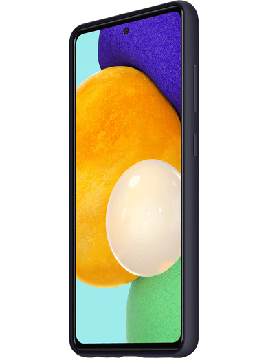 Samsung EF-PA525 Silicone Cover Galaxy A52 (schwarz) Rechte Seite