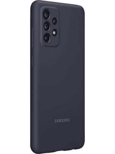 Samsung EF-PA725 Silicone Cover Galaxy A72 (schwarz) Linke Seite
