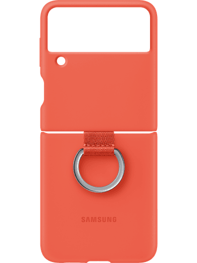 Samsung EF-PF711 Silicone Cover mit Ring Galaxy Z Flip 3 (coral)