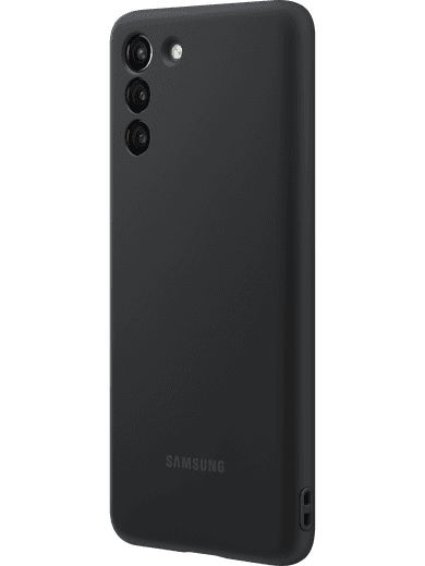 Samsung EF-PG996 Silicone Cover Galaxy S21+ (schwarz) Linke Seite