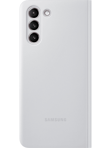 Samsung EF-ZG991 Smart Clear View Cover Galaxy S21 (hellgrau) Rückseite