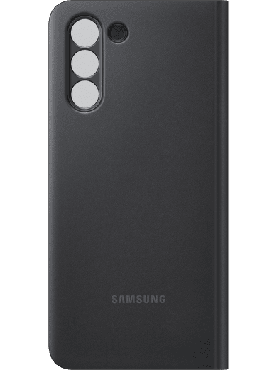 Samsung EF-ZG991 Smart Clear View Cover Galaxy S21 (schwarz) Linke Seite