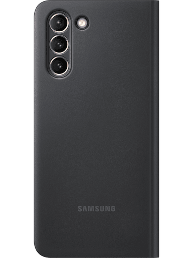 Samsung EF-ZG991 Smart Clear View Cover Galaxy S21 (schwarz) Rückseite