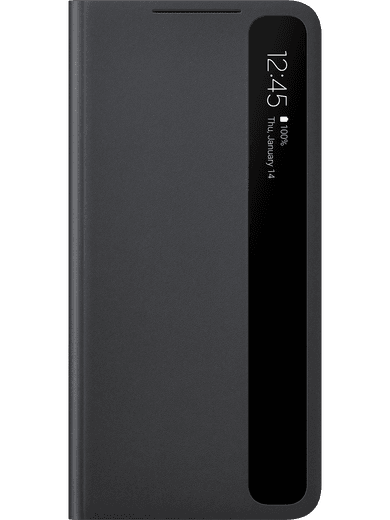 Samsung EF-ZG996 Smart Clear View Cover Galaxy S21+ (schwarz) Rückseite