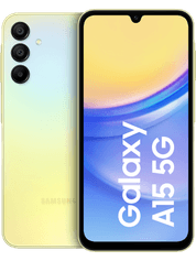 Rechteck günstig Kaufen-Samsung Galaxy A15 128 GB Dual SIM 5G Yellow. Samsung Galaxy A15 128 GB Dual SIM 5G Yellow . 6,5 Zoll Display (volles Rechteck),50 Megapixel Weitwinkelkamera
