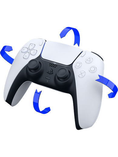 Sony Playstation 5 Dual Sense Wireless-Controller (weiß) Rückseite