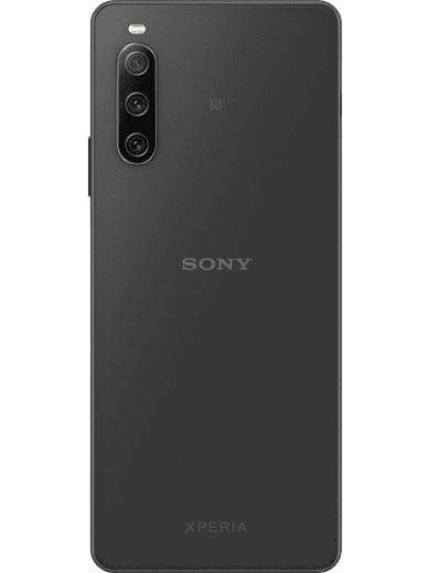 Sony Xperia 10 IV 5G Schwarz Rückseite
