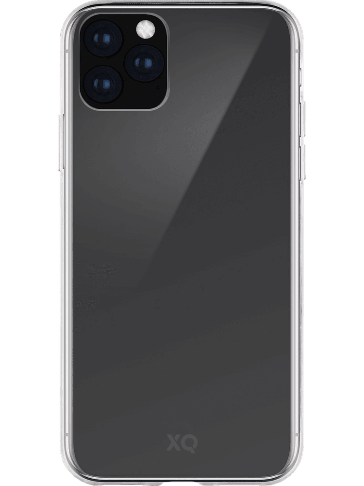 xqisit flex case iphone 11 pro max transparent vorderseite