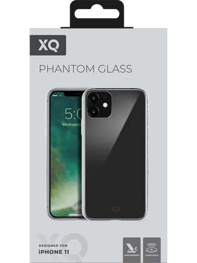 XQISIT Phantom Glass Case iPhone 11 (transparent) Rückseite