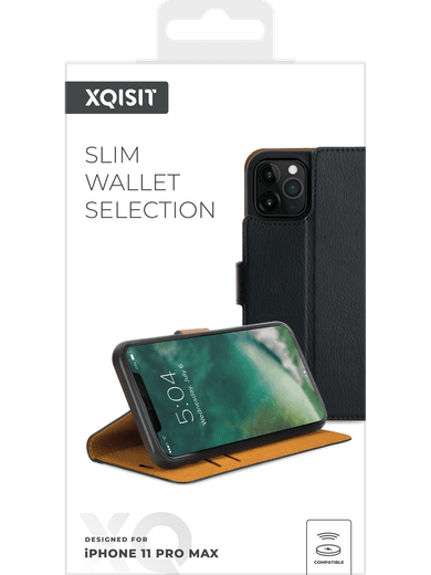 XQISIT Slim Wallet iPhone 11 Pro Max (schwarz)