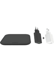 Bundle Pack günstig Kaufen-Zens Duo Pack Wireless + USB-C PD 18W. Zens Duo Pack Wireless + USB-C PD 18W . Bundle mit kabelloser Ladestation + Netzteil + kompaktes USB-C PD Ladegerät,Kabellose Ladestation mit 10 W Leistung, kompatibel mit Apple Schnellladefunktion